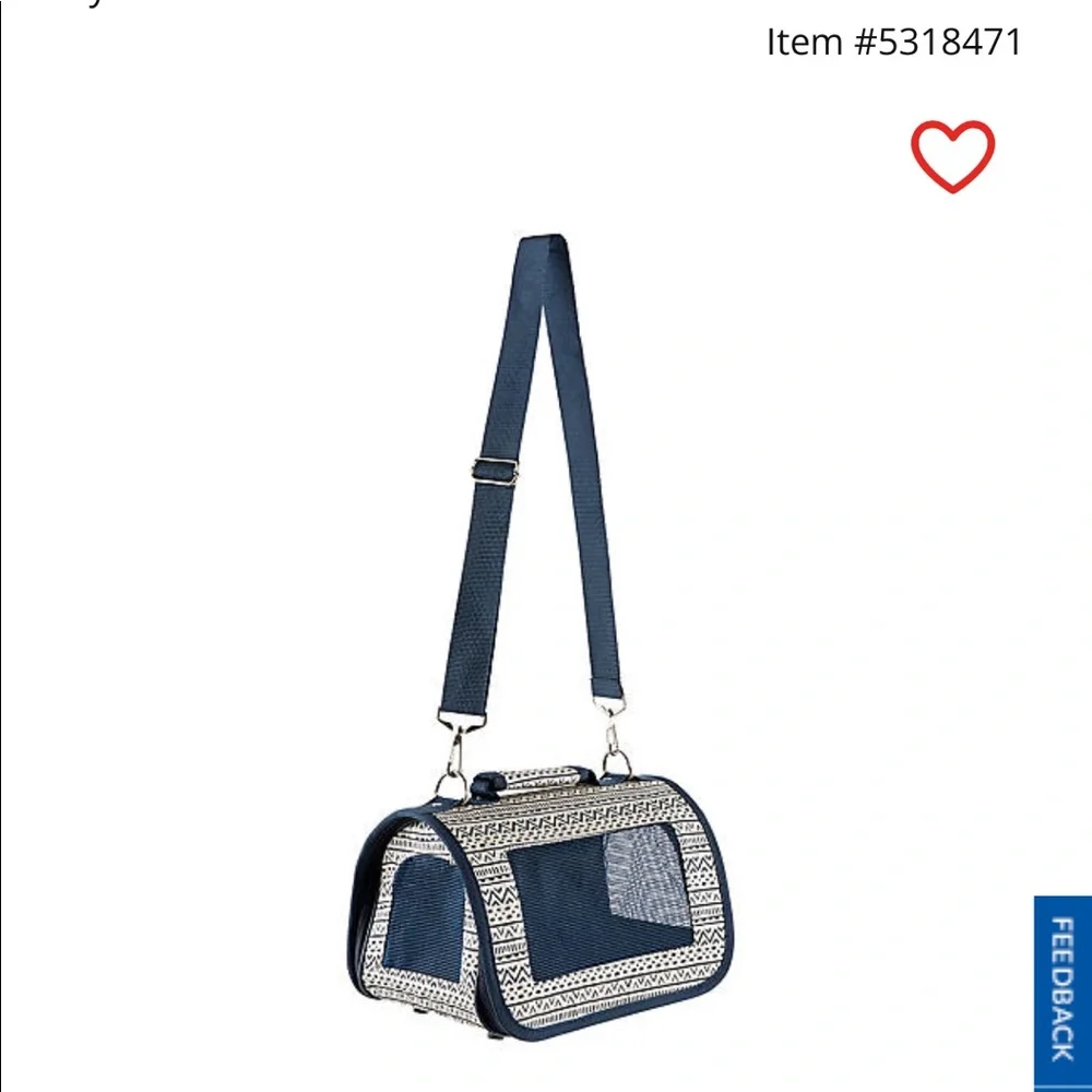 Full cheeks small pet cloth transport & travel carrier